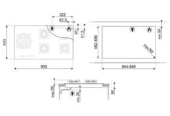 Smeg PV395LCN - Placa De Gas Natural 90 Cm 5 Fuegos Cristal Negro -Electrodomésticos Outlet Tienda smeg pv395lcn placa de gas natural 90 cm 5 fuegos cristal negro 0028936 600px
