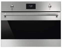 Smeg SF4301MCX - Horno Microondas Compacto 45 Cm Multifunción Inox