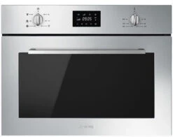 Smeg SF4400MCX - Horno Microondas Compacto 45 Cm Inoxidable Antihuellas