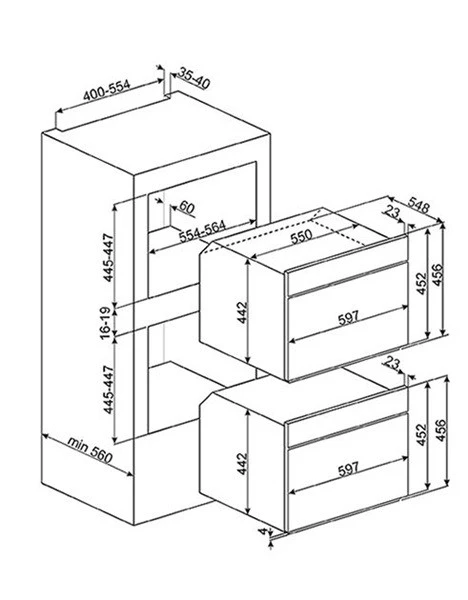 Smeg SF4920MCN1 - Horno Compacto Línea Victoria Color Negro Con Efecto Acero 2 Smeg SF4920MCN1 - Horno Compacto Línea Victoria Color Negro Con Efecto Acero - Imagen 2