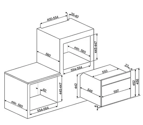 Smeg SF4920MCN1 - Horno Compacto Línea Victoria Color Negro Con Efecto Acero 3 Smeg SF4920MCN1 - Horno Compacto Línea Victoria Color Negro Con Efecto Acero - Imagen 3