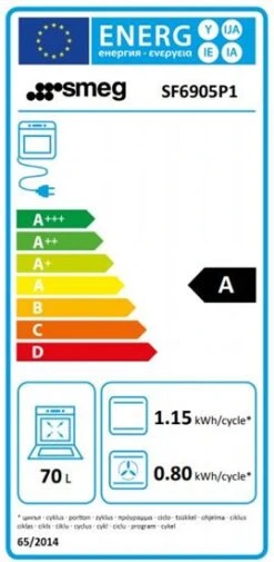 Smeg SF6905P1 - Horno Multifunción 60 Cm Clase A Fresh Touch Crema -Electrodomésticos Outlet Tienda smeg sf6905p1 horno multifuncion 60 cm clase a fresh touch crema 0025913