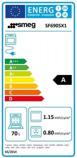 Smeg SF6905X1 - Horno Multifunción 60 Cm Clase A Fresh Touch Inoxidable 4 Smeg SF6905X1 - Horno Multifunción 60 Cm Clase A Fresh Touch Inoxidable - Imagen 4