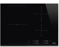 Smeg SI1M7743B - Encimera De Inducción 70 Cm 4 Zonas Cristal Negro