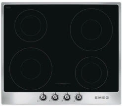 Smeg SI964XM - Encimera De Inducción 60 Cm 4 Zonas 9 Niveles Inox