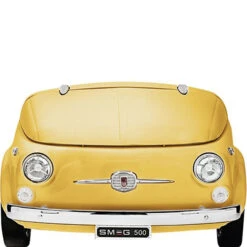Smeg SMEG500G - Frigorífico 50 Style Amarillo Frontal De Un Coche