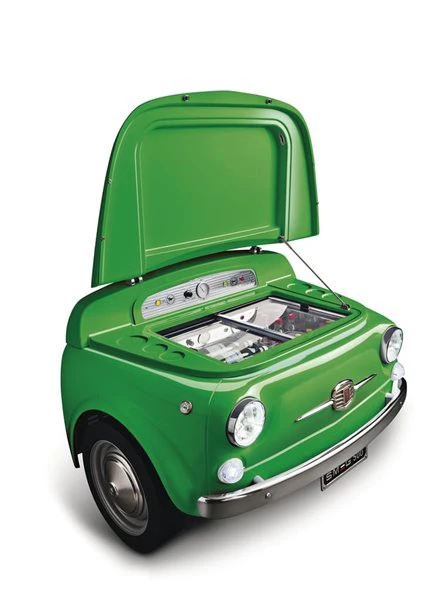 Smeg SMEG500V - Frigorífico 50 Style Verde Frontal De Un Coche 2 Smeg SMEG500V - Frigorífico 50 Style Verde Frontal De Un Coche - Imagen 2