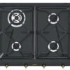 Smeg SRV864AOGH - Placa De Gas Natural 60 Cm 4 Fuegos Color Antracita