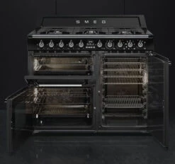 Smeg TR103BL - Cocina Con Placa De Gas Y 3 Hornos Eléctricos Clase A Negra -Electrodomésticos Outlet Tienda smeg tr103bl cocina con placa de gas y 3 hornos electricos clase a negra 0028462 600px