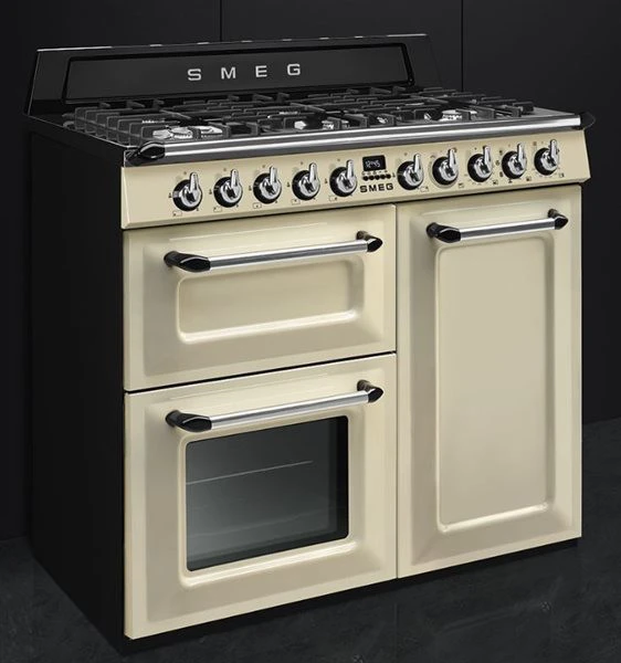 Smeg TR103P - Cocina Con Placa De Gas Y 3 Hornos Eléctricos Clase A Crema 2 Smeg TR103P - Cocina Con Placa De Gas Y 3 Hornos Eléctricos Clase A Crema - Imagen 2