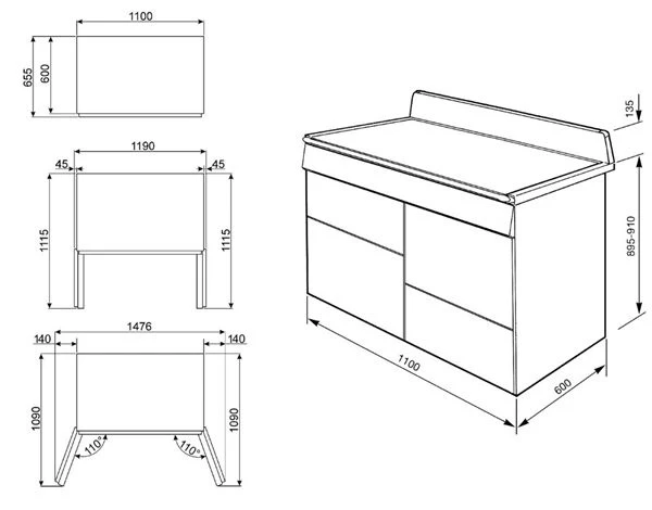 Smeg TR4110GR - Cocina De Gas Con 3 Hornos Eléctricos Clase A Antracita 3 Smeg TR4110GR - Cocina De Gas Con 3 Hornos Eléctricos Clase A Antracita - Imagen 3