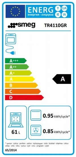 Smeg TR4110GR - Cocina De Gas Con 3 Hornos Eléctricos Clase A Antracita 5 Smeg TR4110GR - Cocina De Gas Con 3 Hornos Eléctricos Clase A Antracita - Imagen 5
