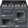 Smeg TR4110GR - Cocina De Gas Con 3 Hornos Eléctricos Clase A Antracita