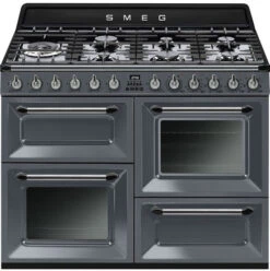 Smeg TR4110GR - Cocina De Gas Con 3 Hornos Eléctricos Clase A Antracita