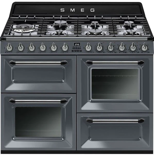 Smeg TR4110GR - Cocina De Gas Con 3 Hornos Eléctricos Clase A Antracita 1 Smeg TR4110GR - Cocina De Gas Con 3 Hornos Eléctricos Clase A Antracita