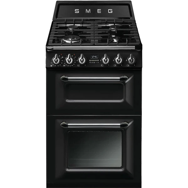 Smeg TR62BL - Cocina Línea Victoria Gas Natural 2 Hornos Clase A Negra 1 Smeg TR62BL - Cocina Línea Victoria Gas Natural 2 Hornos Clase A Negra