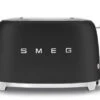 Smeg TSF01BLMEU - Tostadora 2 Rebanadas 50's Style 950W Negro Mate
