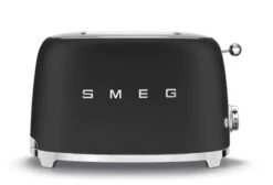 Smeg TSF01BLMEU - Tostadora 2 Rebanadas 50's Style 950W Negro Mate