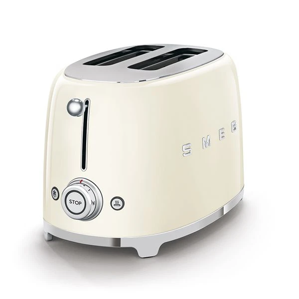 Smeg TSF01CREU - Tostadora 2 Rebanadas 6 Niveles 2x2 950W Style Crema 2 Smeg TSF01CREU - Tostadora 2 Rebanadas 6 Niveles 2x2 950W Style Crema - Imagen 2