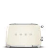 Smeg TSF01CREU - Tostadora 2 Rebanadas 6 Niveles 2x2 950W Style Crema