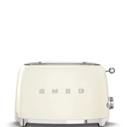 Smeg TSF01CREU - Tostadora 2 Rebanadas 6 Niveles 2x2 950W Style Crema