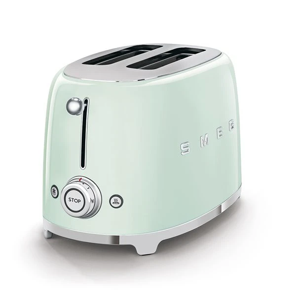 SMEG TSF01PGEU - Tostadora 2 Rebanadas 6 Niveles 2x2 950W Style Verde 2 SMEG TSF01PGEU - Tostadora 2 Rebanadas 6 Niveles 2x2 950W Style Verde - Imagen 2