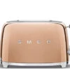 Smeg TSF01RGEU - Tostadora 2 Rebanadas 50's Style 950W Color Oro Rosa