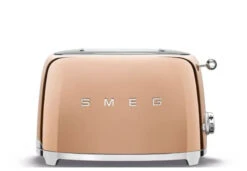 Smeg TSF01RGEU - Tostadora 2 Rebanadas 50's Style 950W Color Oro Rosa