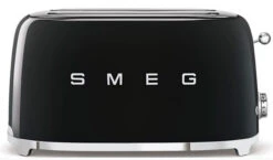 Smeg TSF02BLEU - Tostadora 4 Rebanadas Línea Años 50 1500 W Color Negro