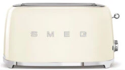 Smeg TSF02CREU - Tostadora 4 Rebanadas Línea Años 50 1500 W Color Crema
