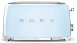 Smeg TSF02PBEU - Tostadora 4 Rebanadas Línea Años 50 1500 W Color Celeste