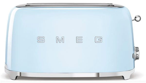 Smeg TSF02PBEU - Tostadora 4 Rebanadas Línea Años 50 1500 W Color Celeste 1 Smeg TSF02PBEU - Tostadora 4 Rebanadas Línea Años 50 1500 W Color Celeste