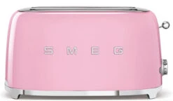 Smeg TSF02PKEU - Tostadora 4 Rebanadas Línea Años 50 1500 W Color Rosa