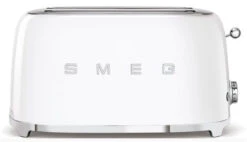 Smeg TSF02WHEU - Tostadora 4 Rebanadas Línea Años 50 1500 W Color Blanco