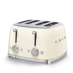 SMEG TSF03CREU - Tostadora 4 Rebanadas 4x4 Línea Años 50 950W Color Crema